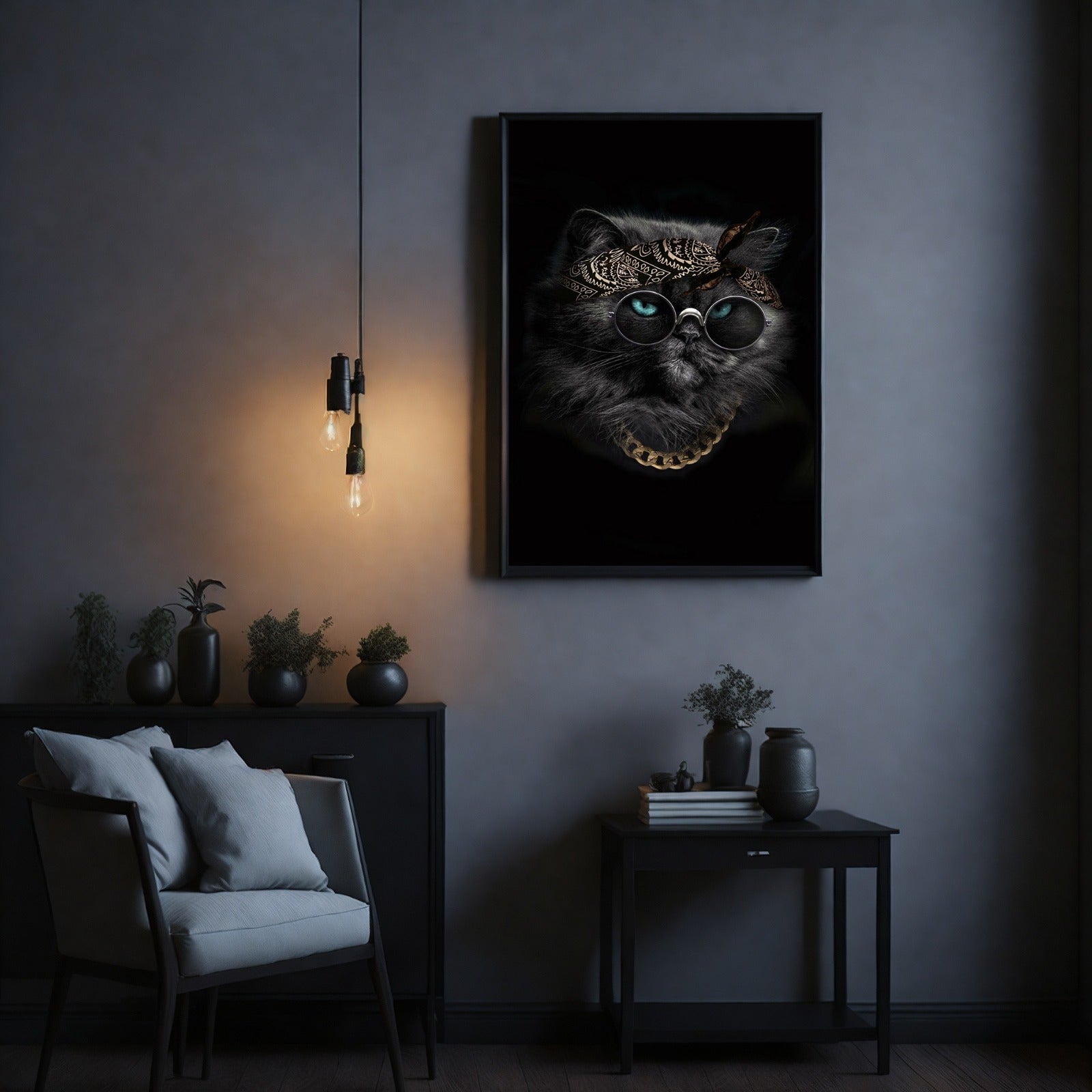 Mafia Cat Vibes Frame