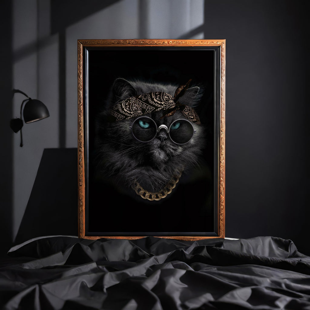 Mafia Cat Vibes Frame