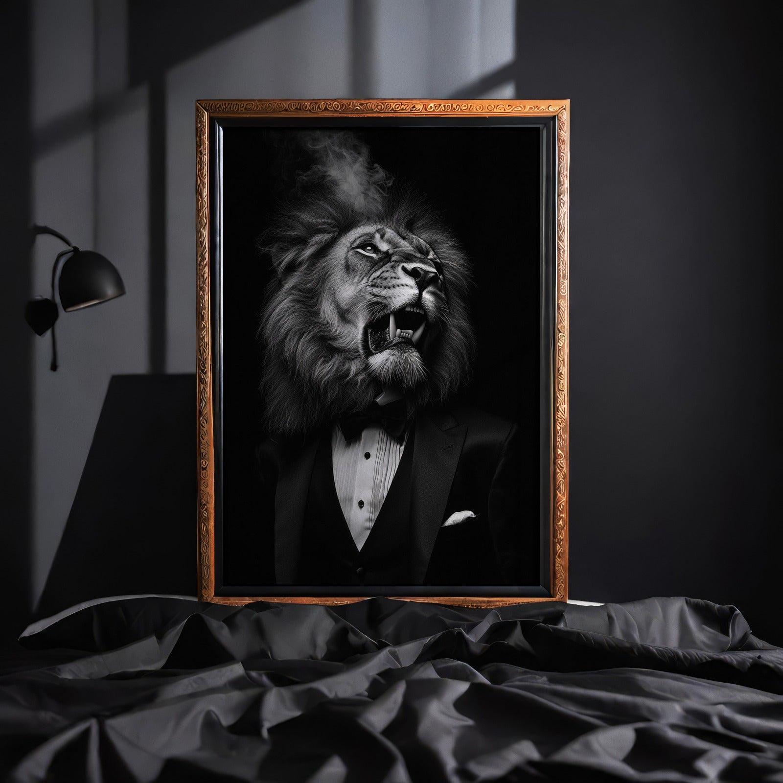 Majestic Lion Tuxedo Frame