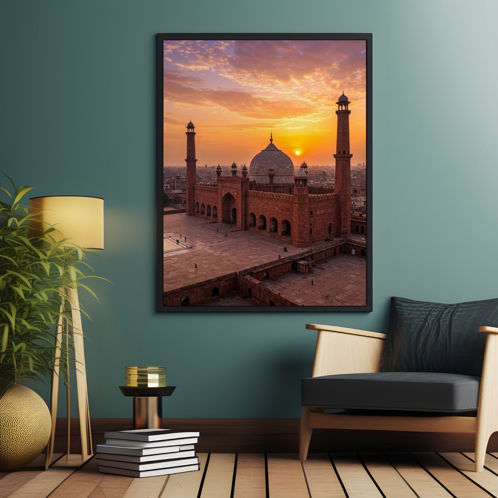 Golden Hour Badshahi Mosque Wall Art