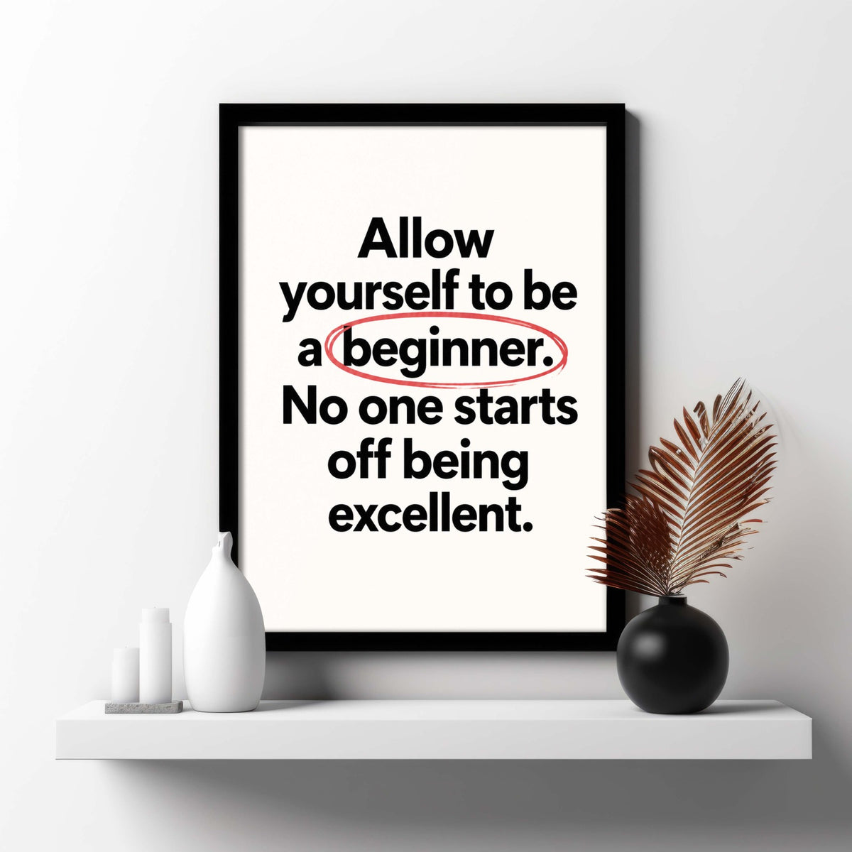 "Beginner to Excellent" Frame